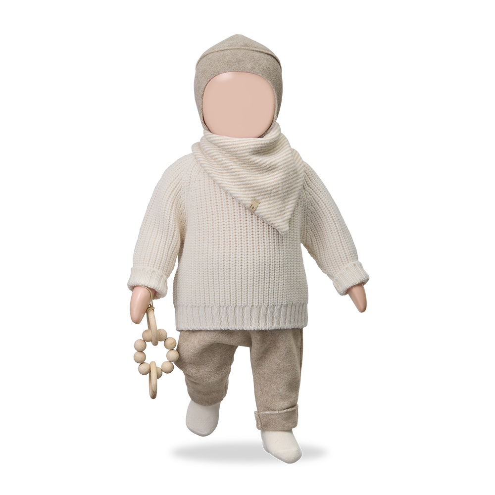 1+ in the family - avignon soft bamboo polar broekje - beige