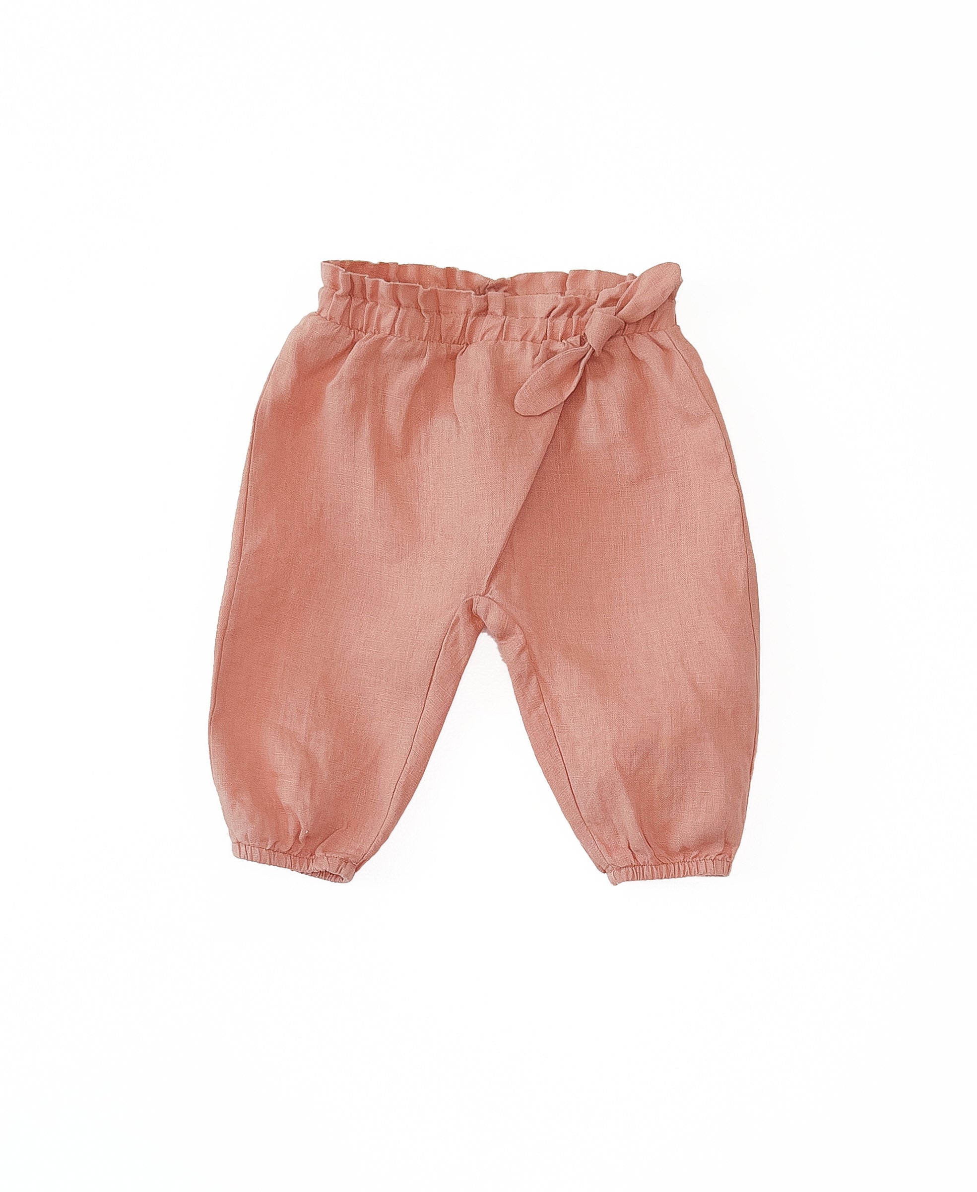 Play Up - linen trousers - coral