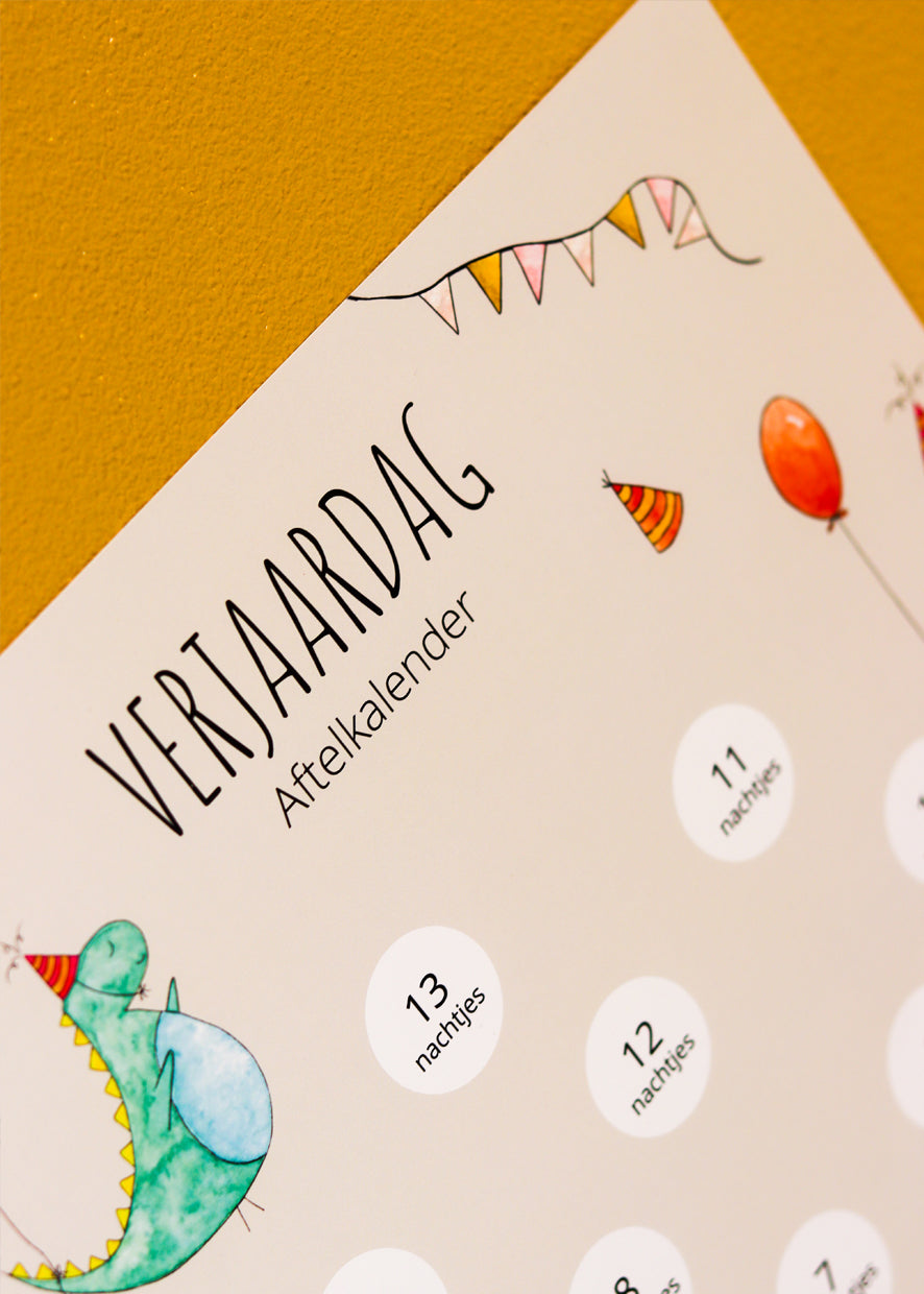 Juulz - A3 verjaardag aftelkalender