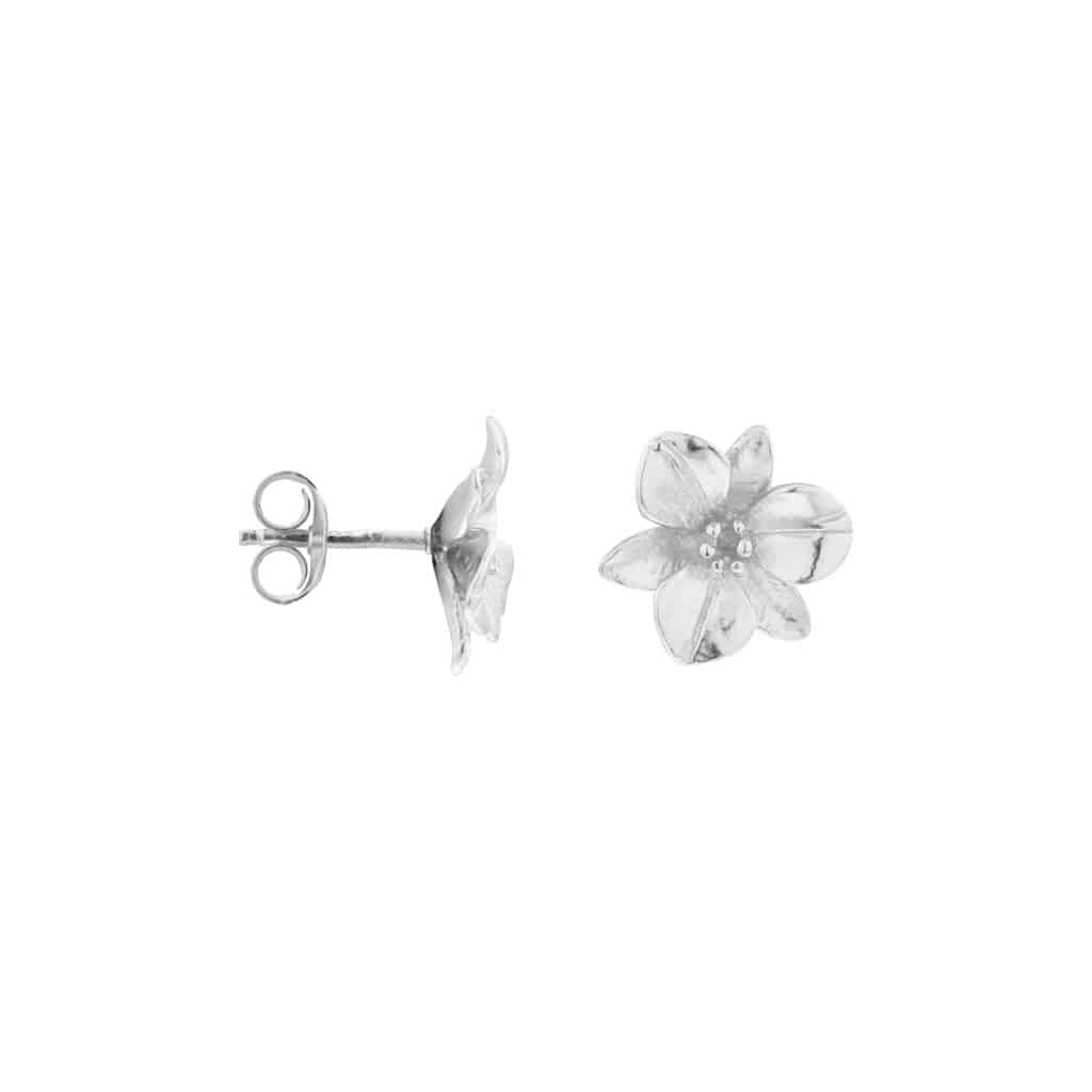 Label Kiki - big flower silver