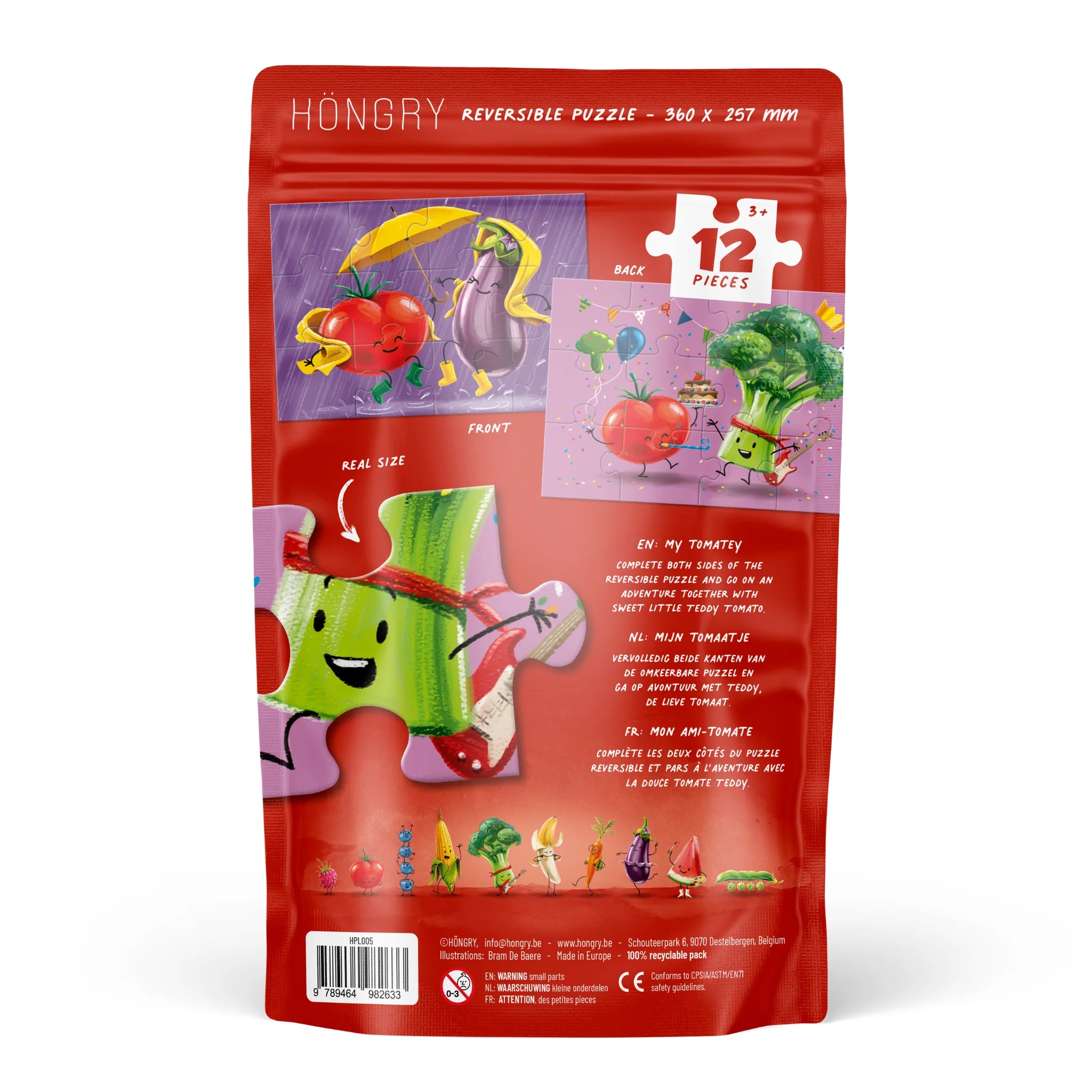 Höngry - puzzel - mijn tomaatje 12st