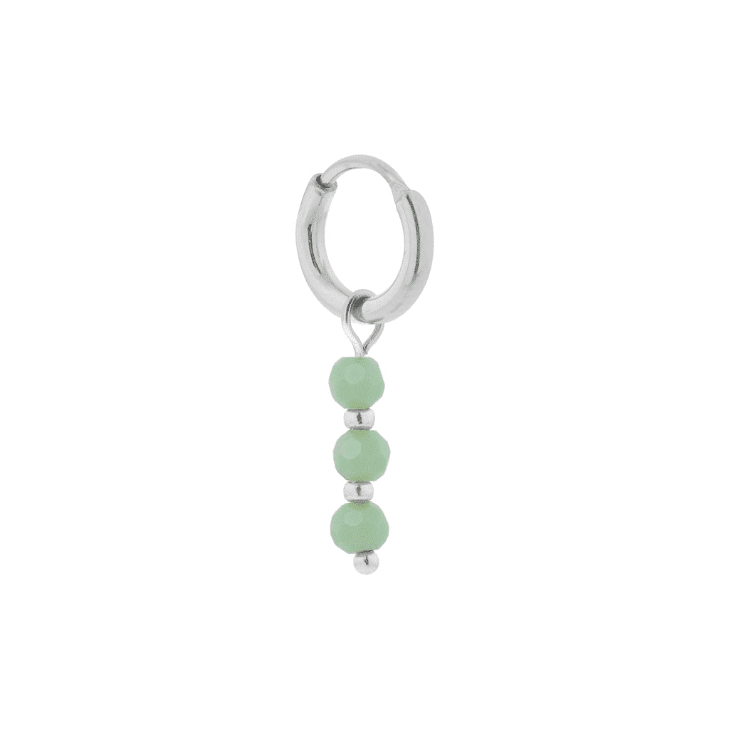 Label Kiki - seagreen hoop silver