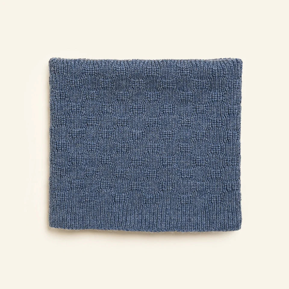 Hvid - tube scarf - denim