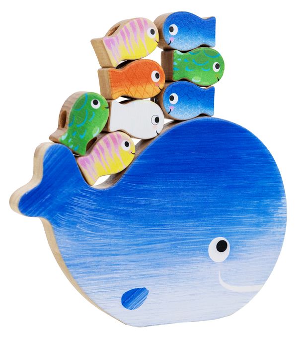 Clavis - houten spel - klein wit visje