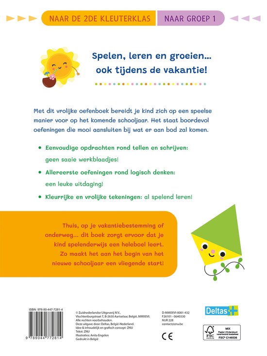 Deltas - vakantie oefenpret - naar de 2de kleuterklas