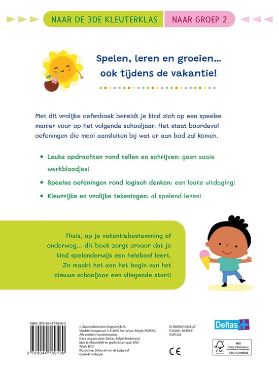 Deltas - vakantie oefenpret - naar de 3de kleuterklas
