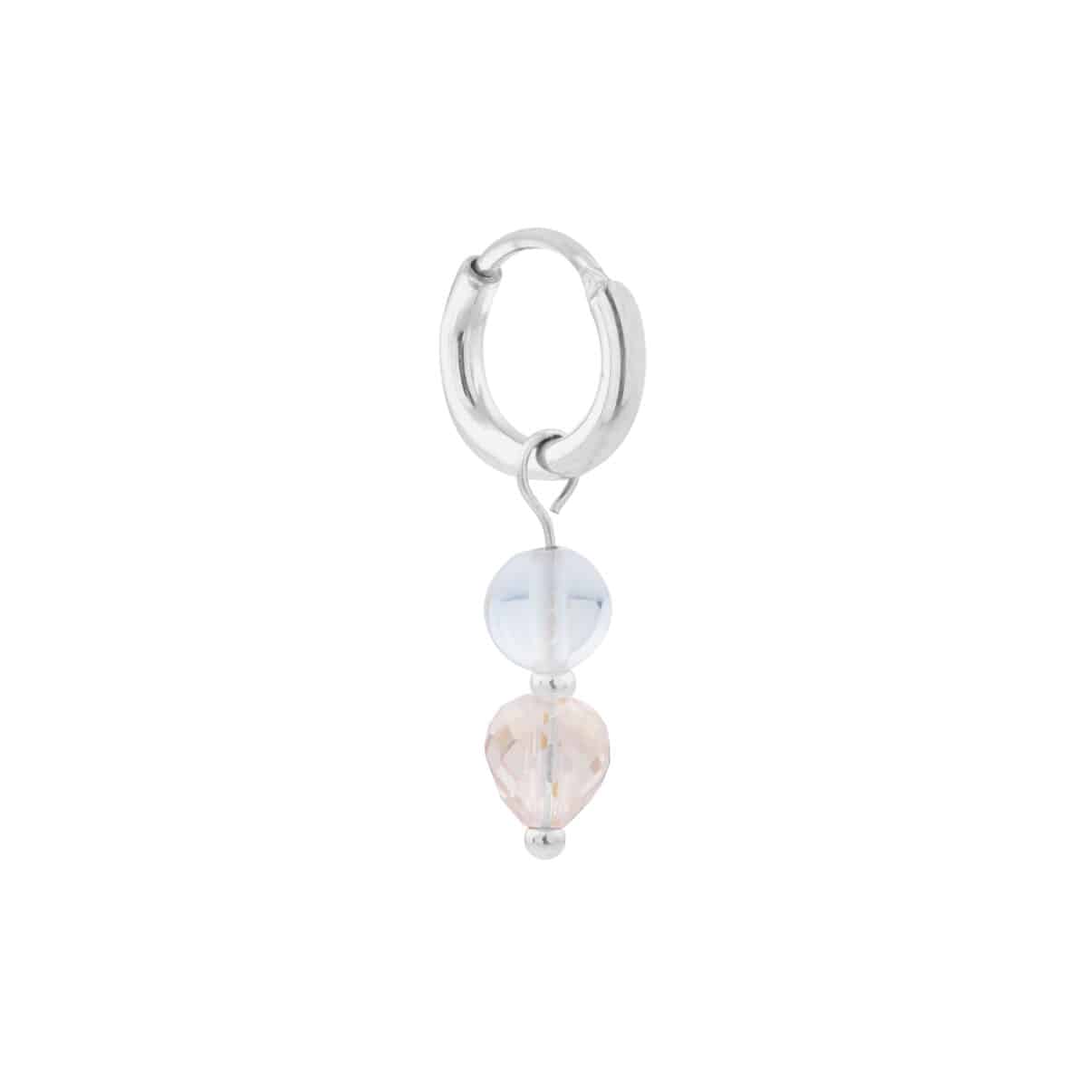 Label Kiki - ocean glow hoop silver