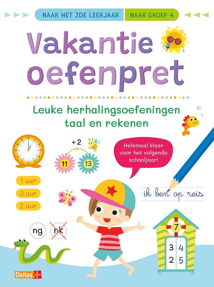 Deltas - vakantie oefenpret - naar het tweede leerjaar