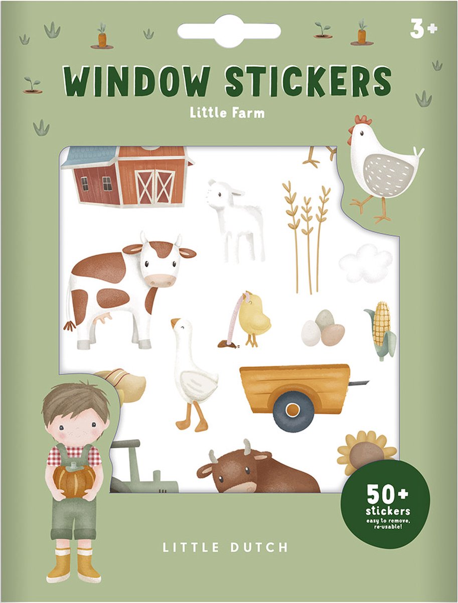 Little Dutch - raamstickers - little farm