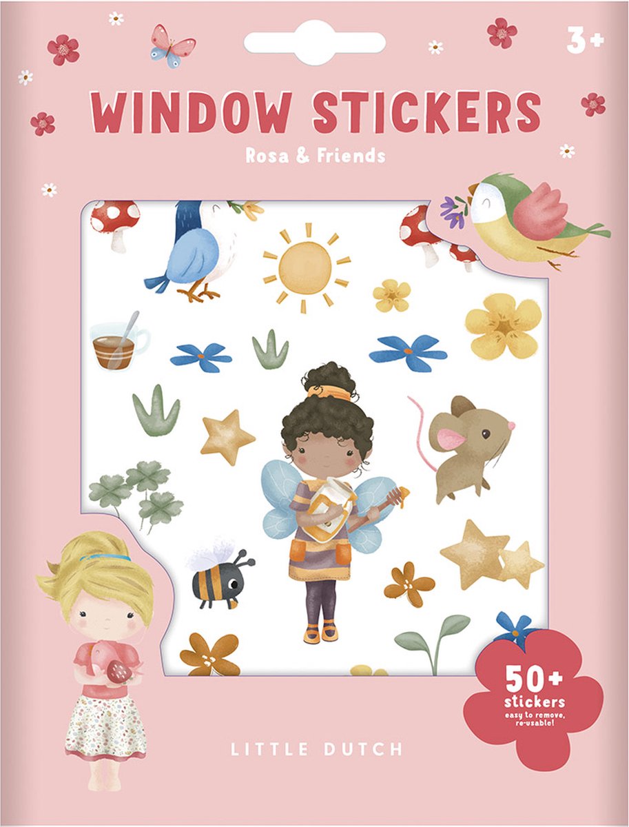 Little Dutch - raamstickers - rosa & friends