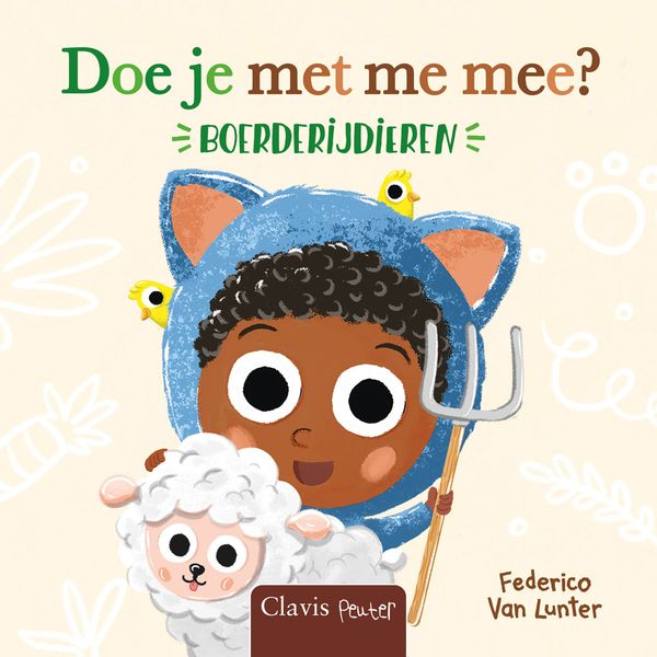Clavis - kartonboekje - doe je met me mee? boerderijdieren
