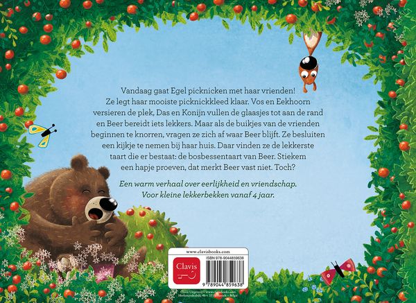 Clavis - boek - egel en de bosbessentaart