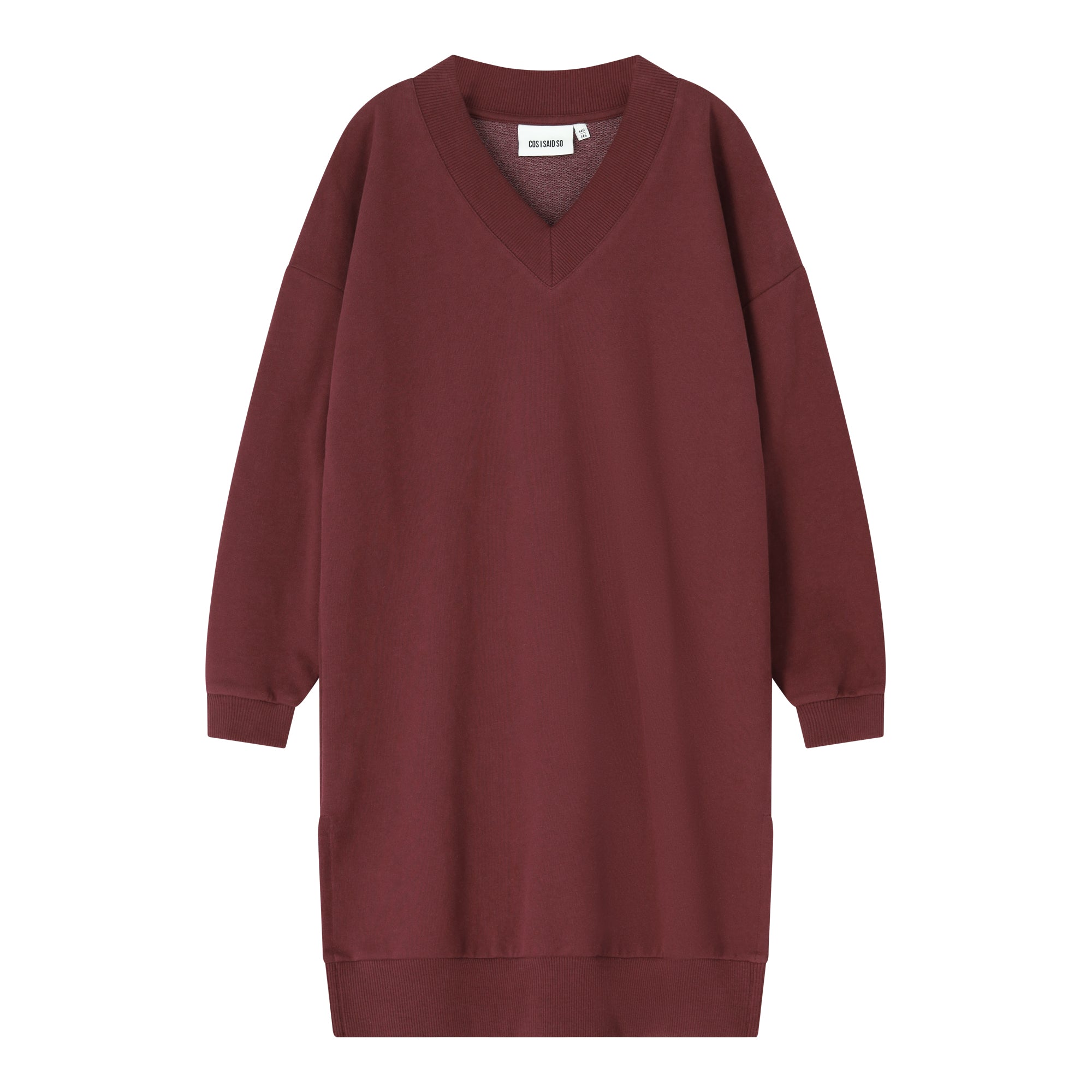 Cos I Said So - v neck dress - port