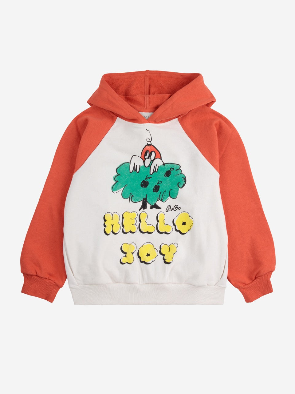 Bobo Choses - hello joy raglan sleeves hoodie - multicolor