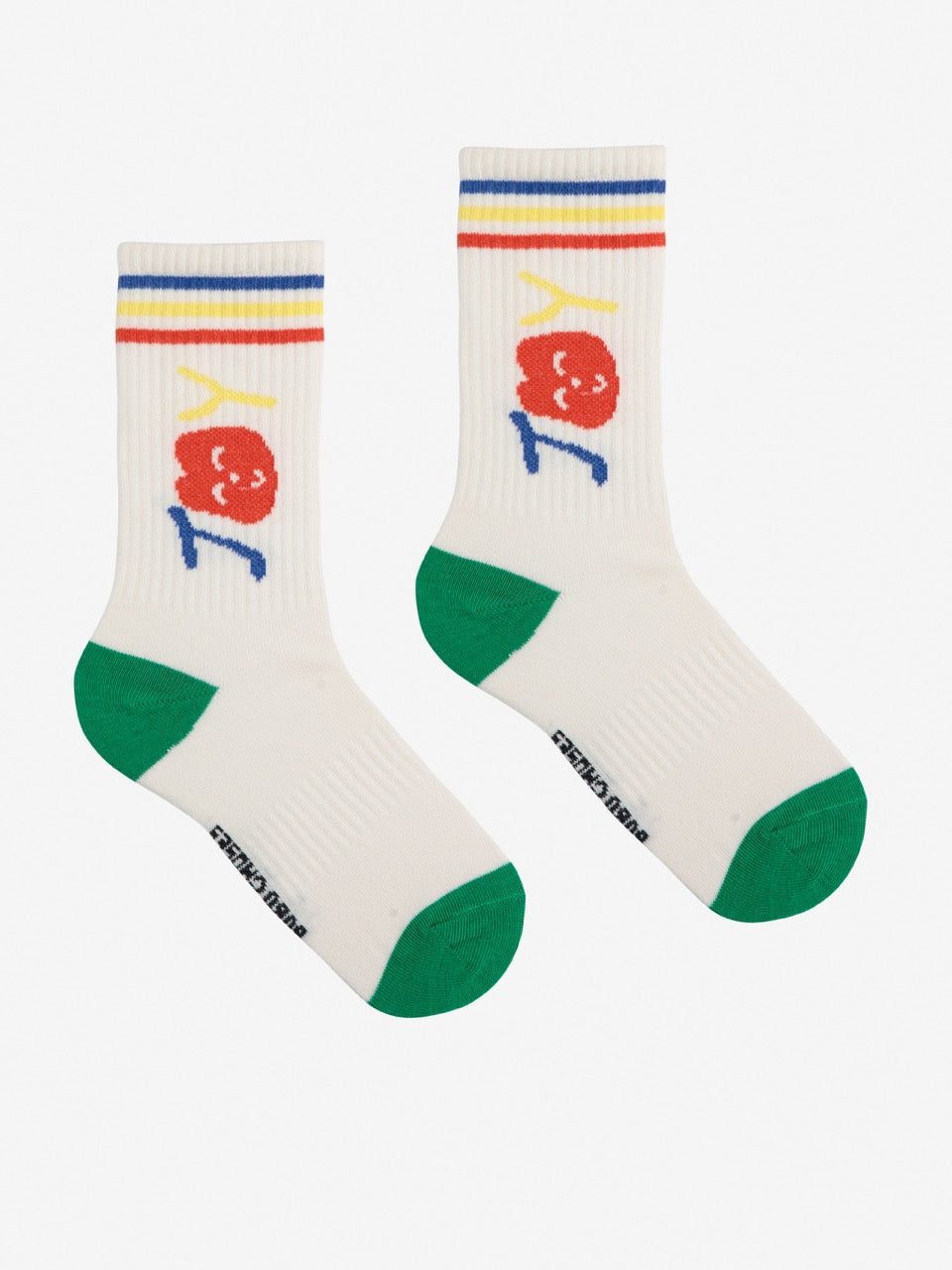 Bobo Choses - smiling long socks - offwhite
