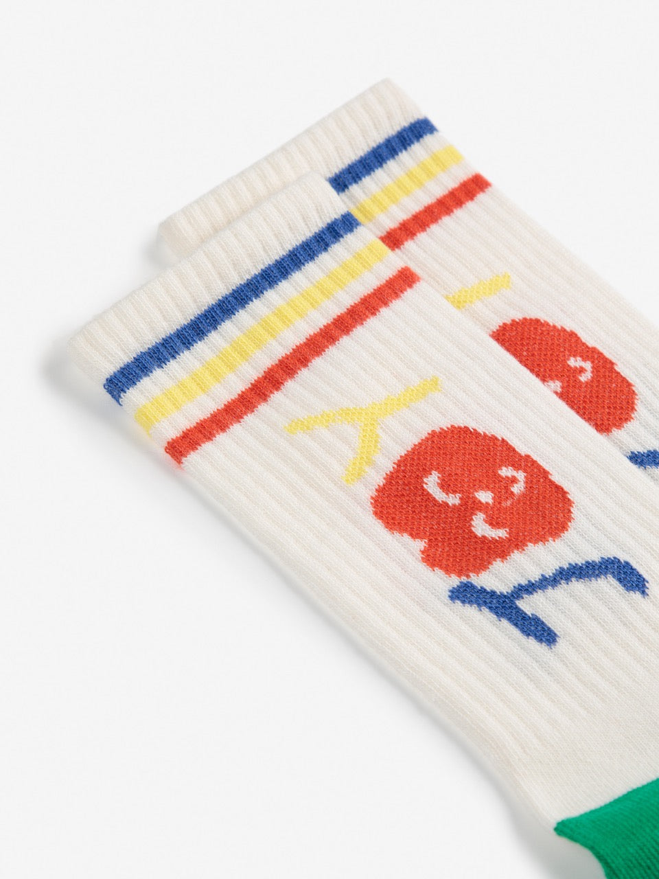 Bobo Choses - smiling long socks - offwhite