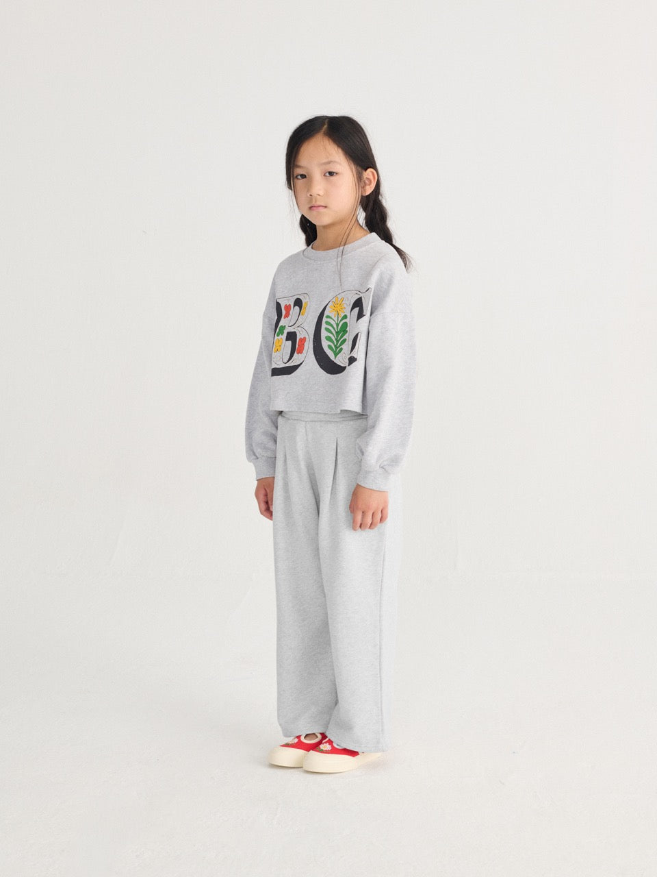 Bobo Choses - spring letters cropped sweatshirt