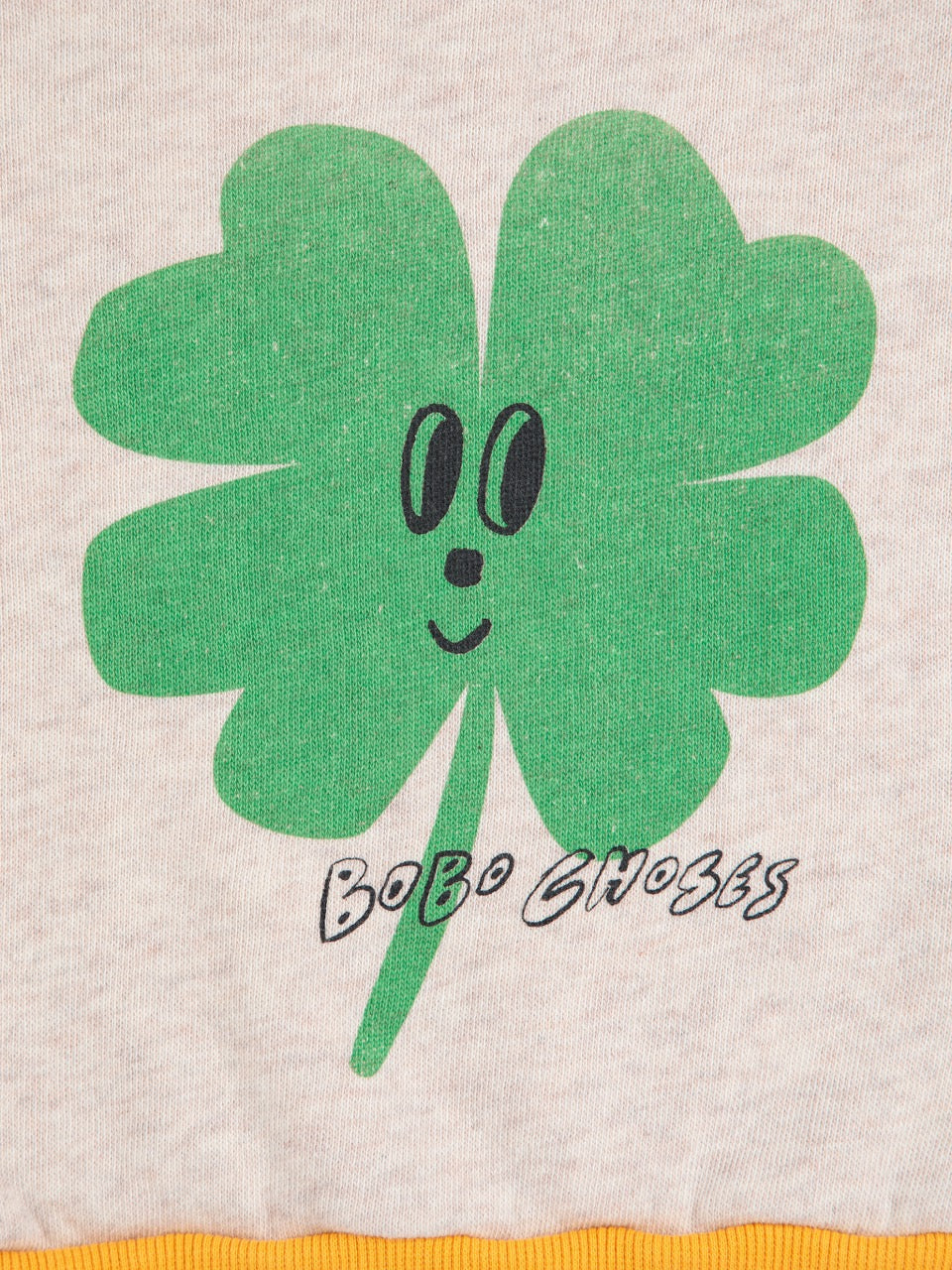 Bobo Choses - lucky clover sweatshirt - light heather grey
