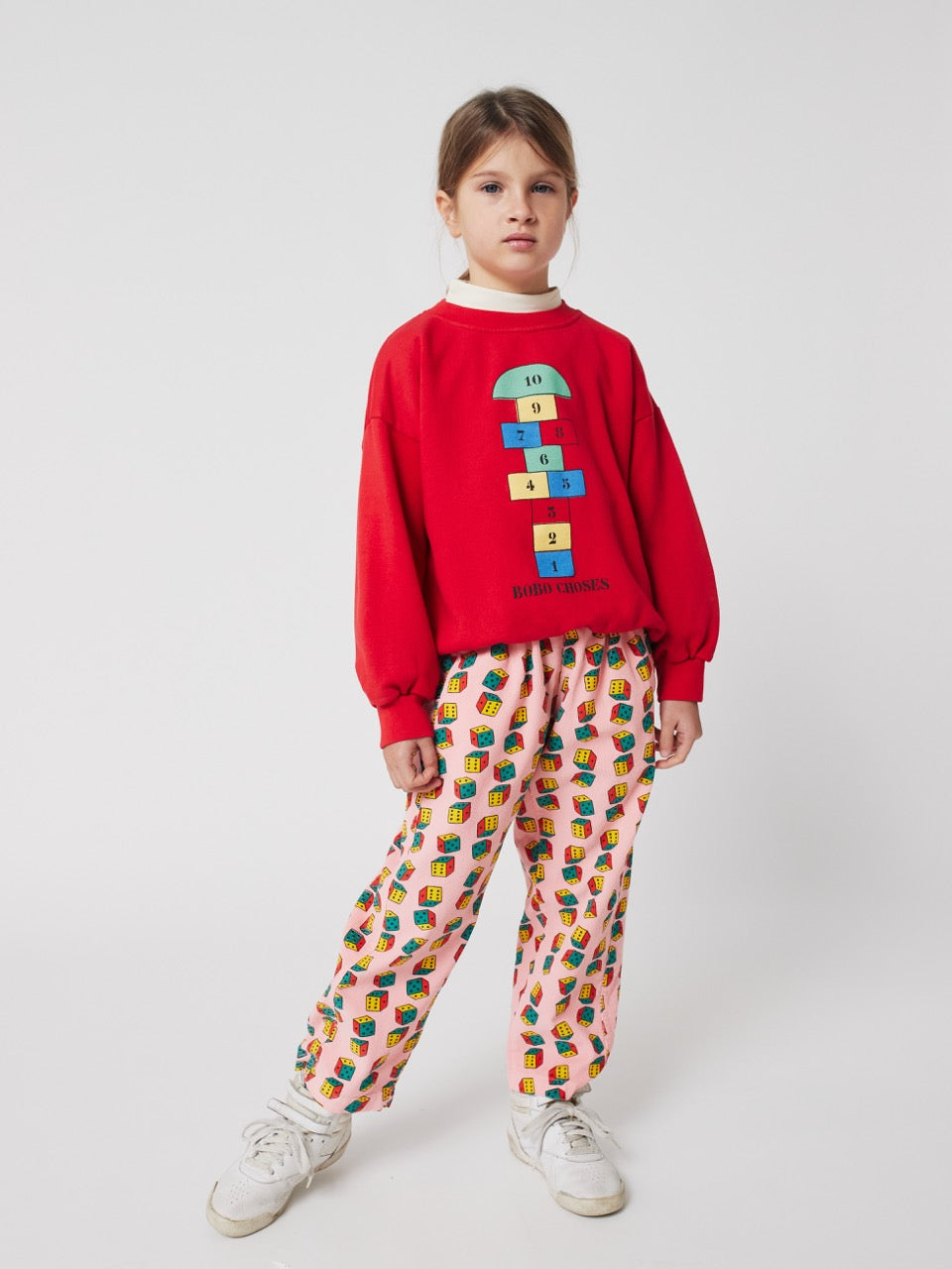 Bobo Choses - hopscotch sweatshirt - red
