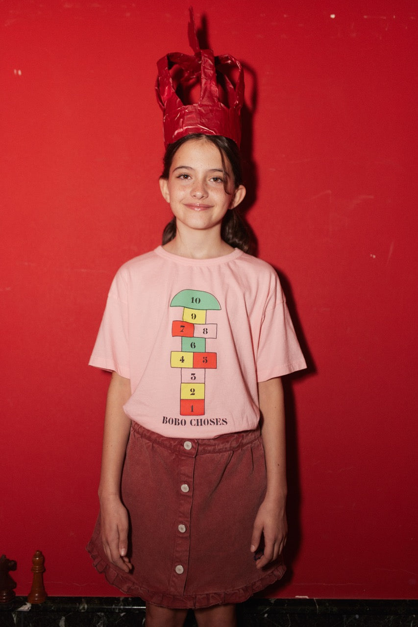 Bobo Choses - hopscotch tshirt - pink