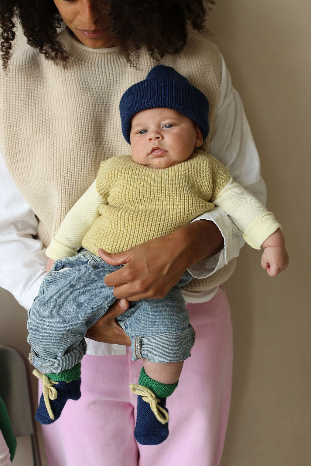 Hvid - booties - blue/grass