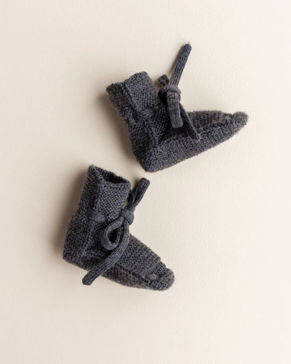 Hvid - booties - charcoal