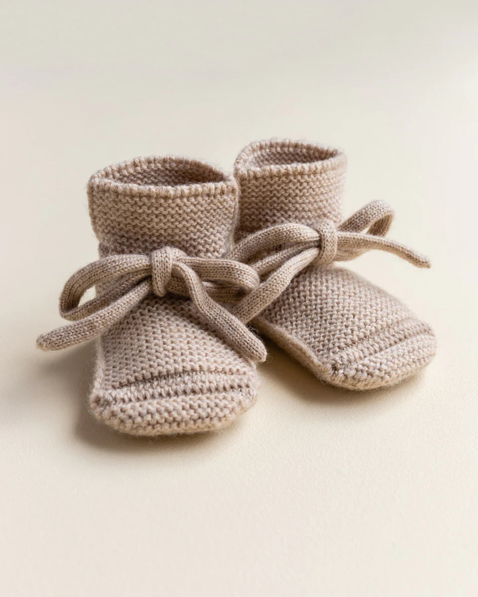 Hvid - booties - sand