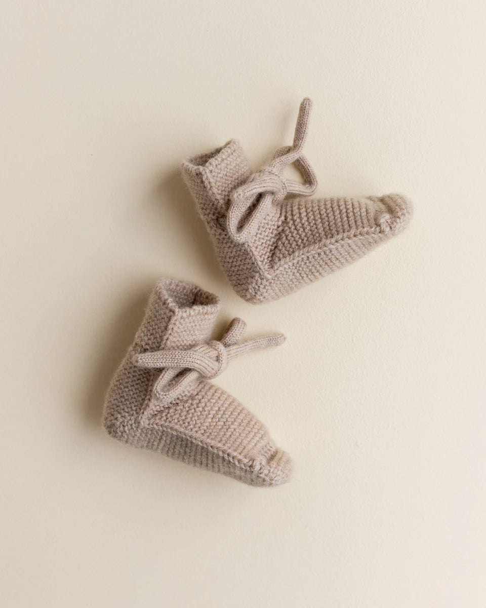 Hvid - booties - sand