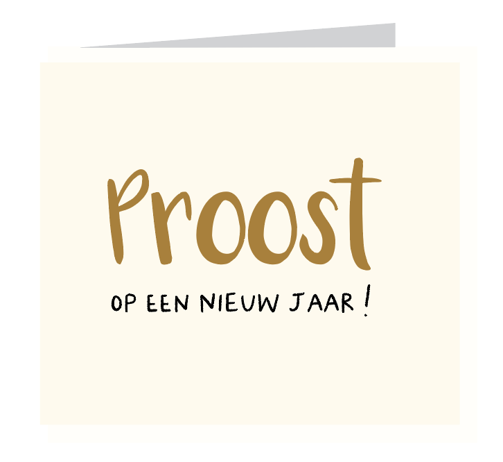 Mailbox - wenskaart - proost op een nieuw jaar