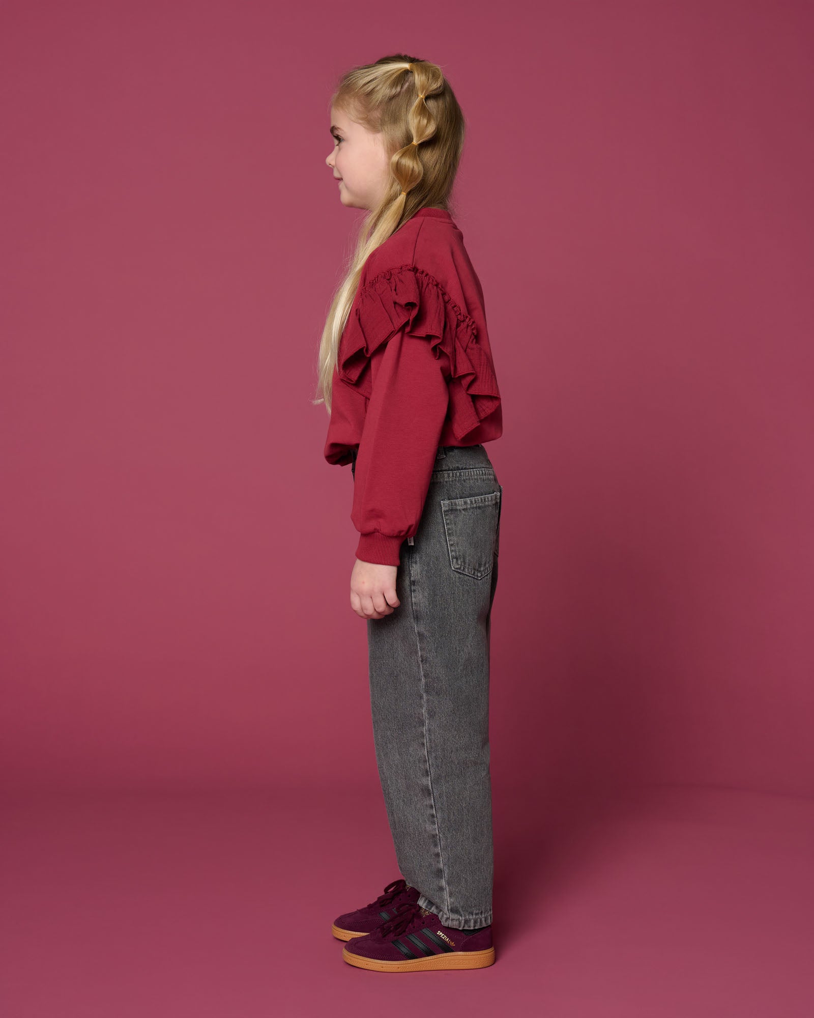 Petit Blush - balloon fit jeans - washed grey