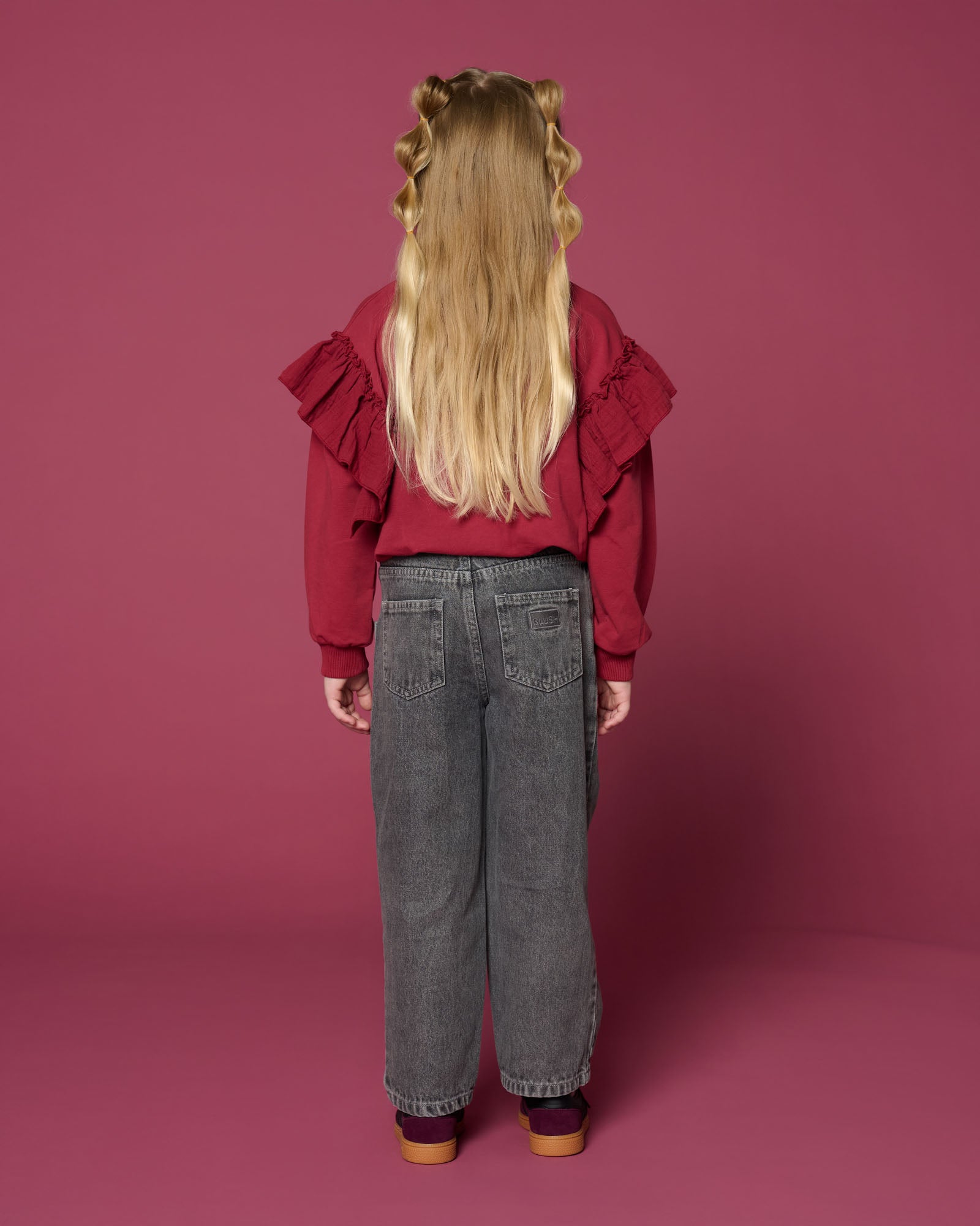 Petit Blush - balloon fit jeans - washed grey