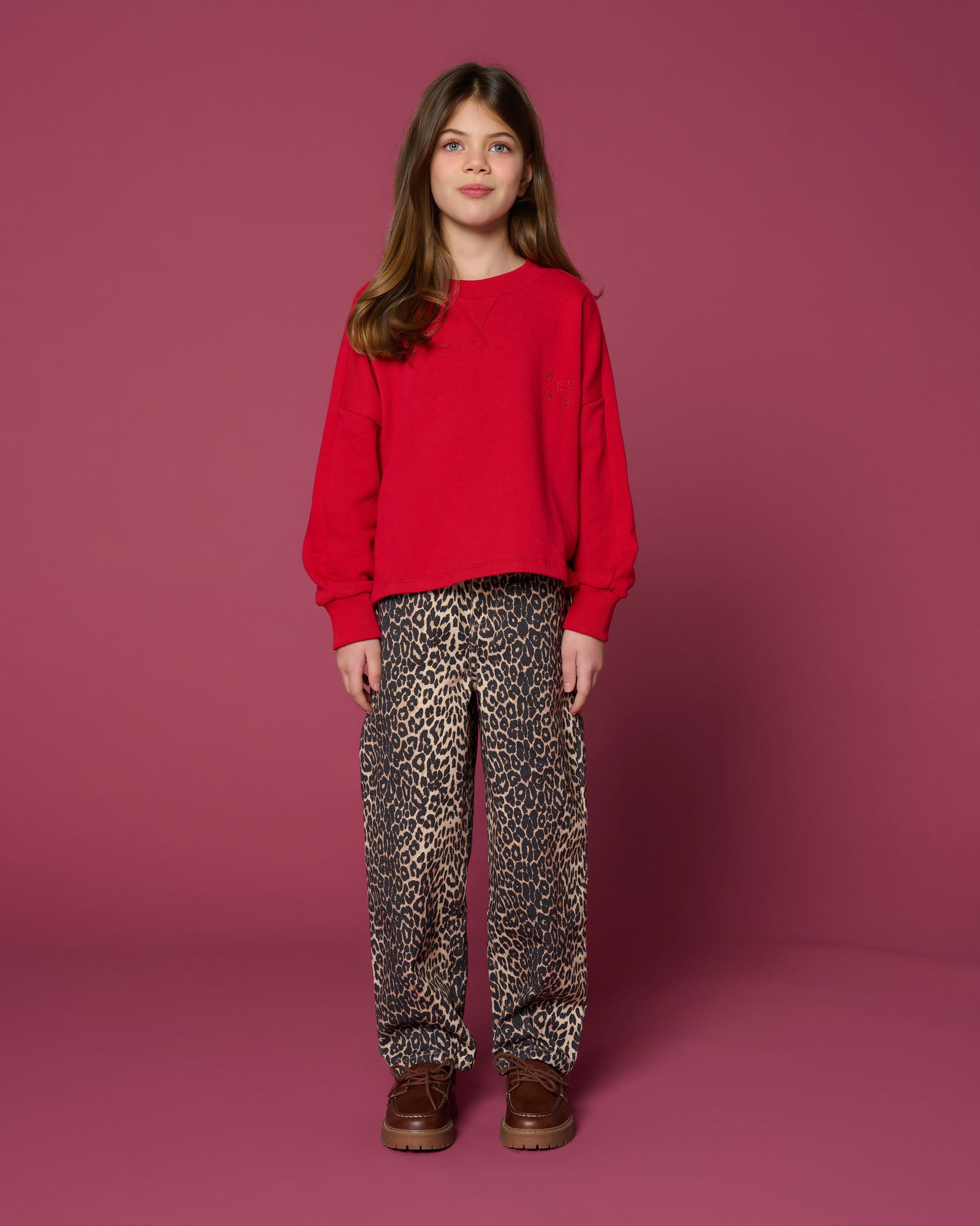 Petit Blush - balloon fit jeans - leopard