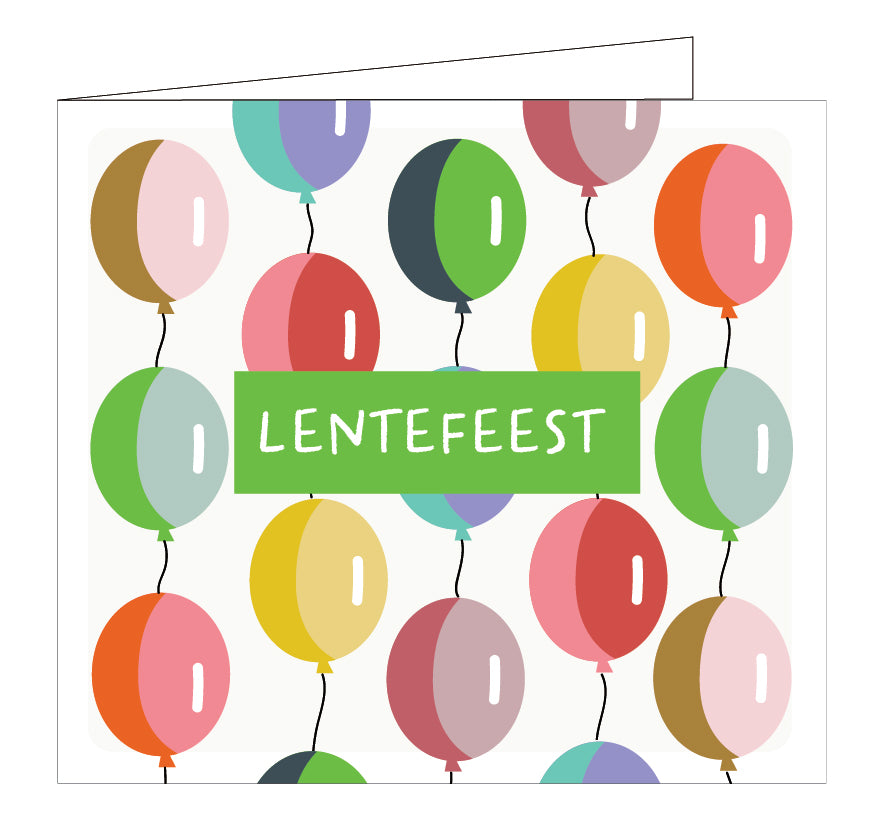 Mailbox - wenskaart - lentefeest