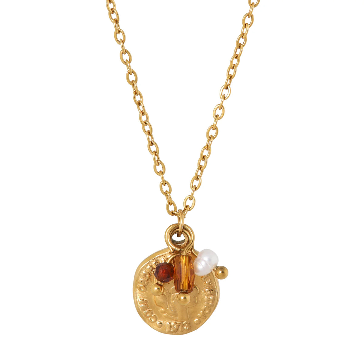 Label Kiki - coin necklace gold