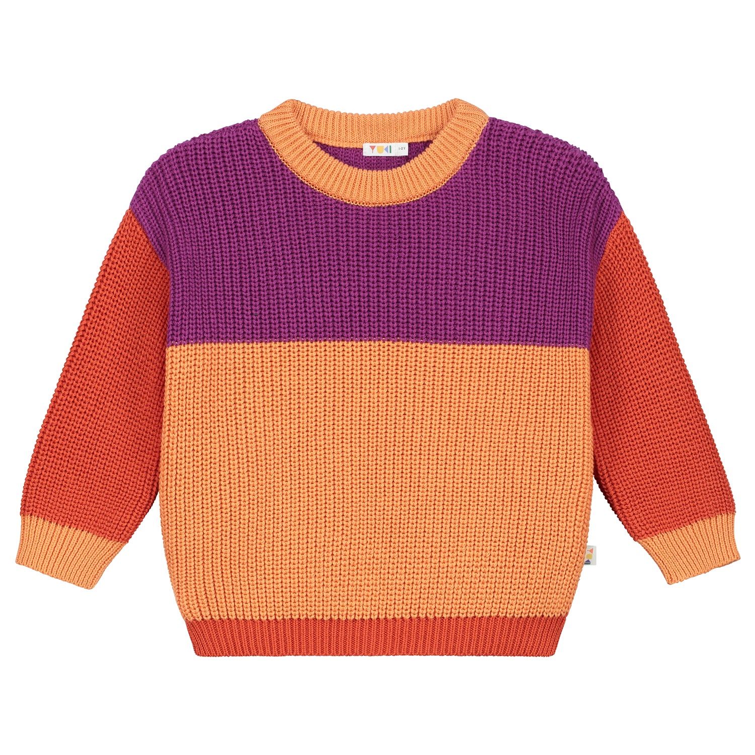 Yuki - color block sweater -  parrot