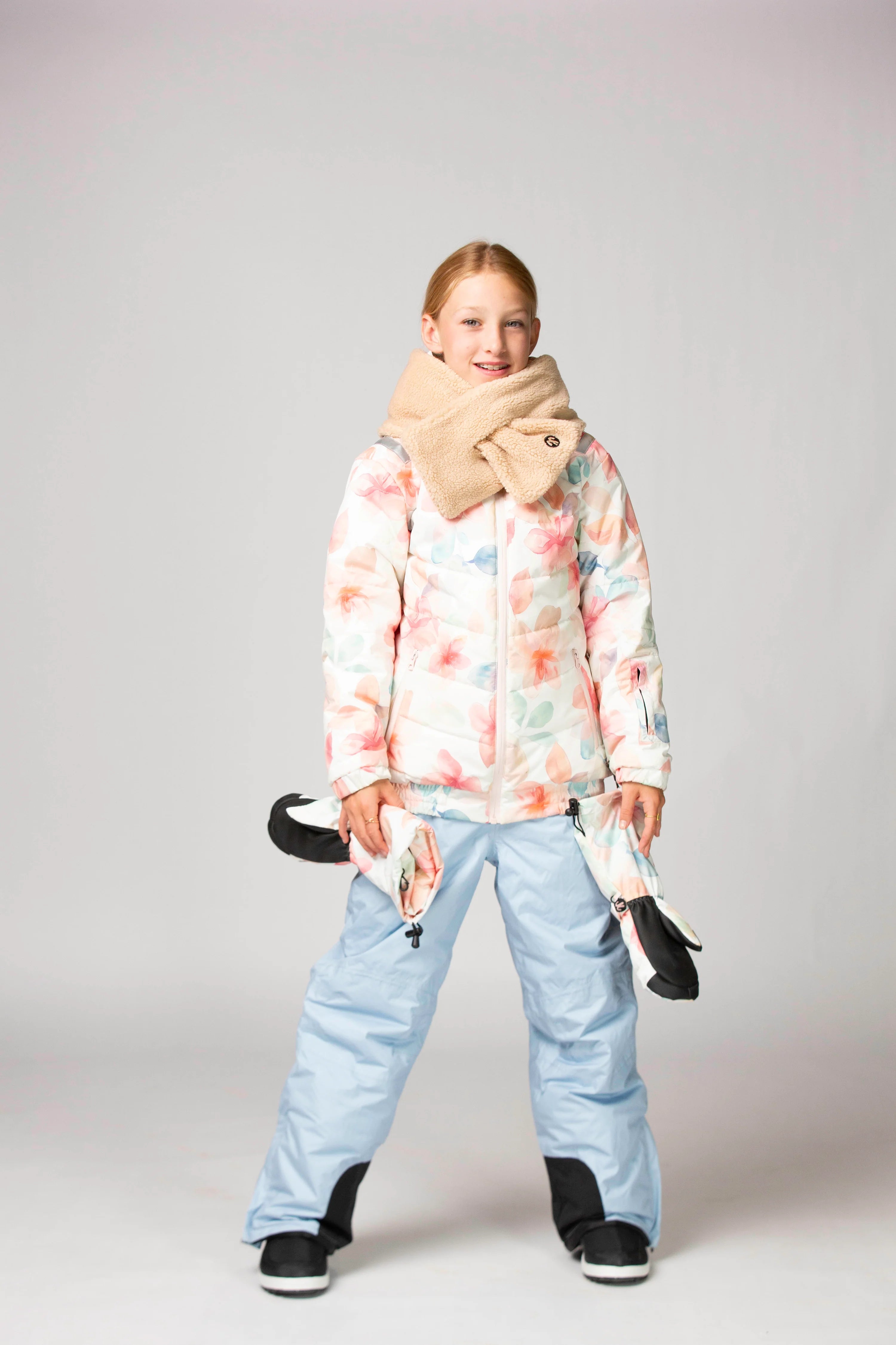 Ducksday - sherpa fleece sjaal - light brown