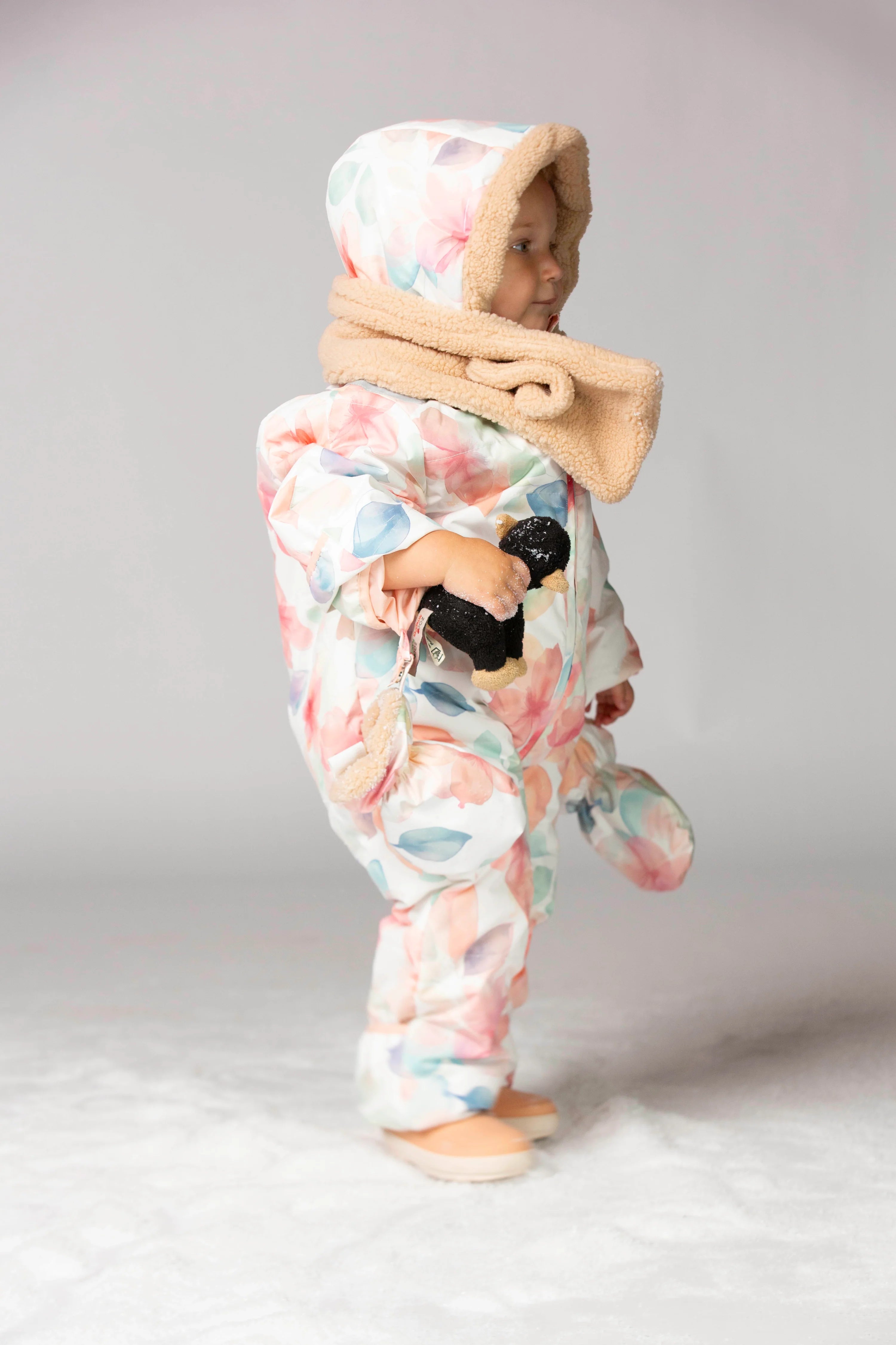 Ducksday - sherpa fleece sjaal - light brown