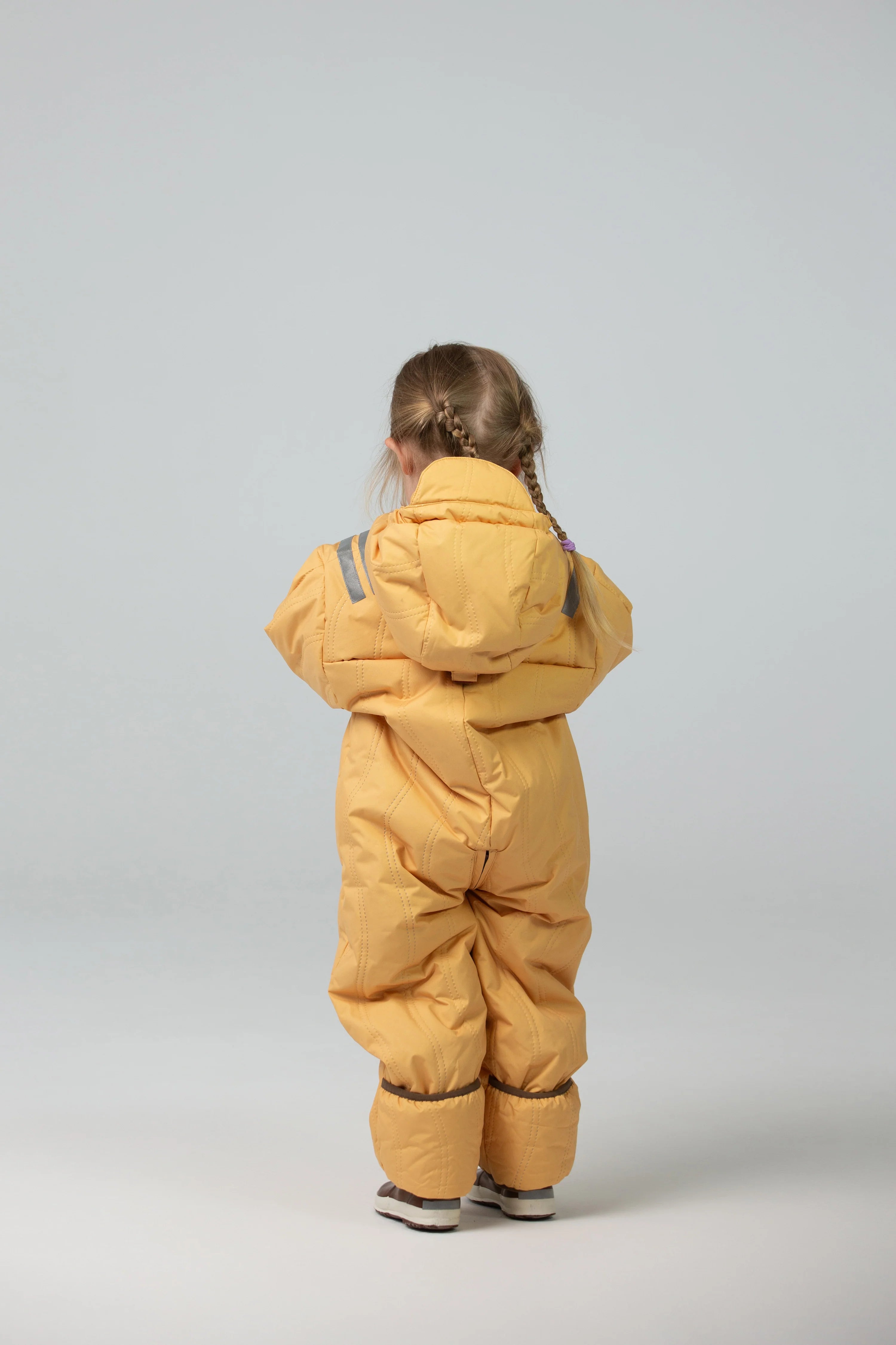 Ducksday - baby snowsuit met sherpa fleece - dusk