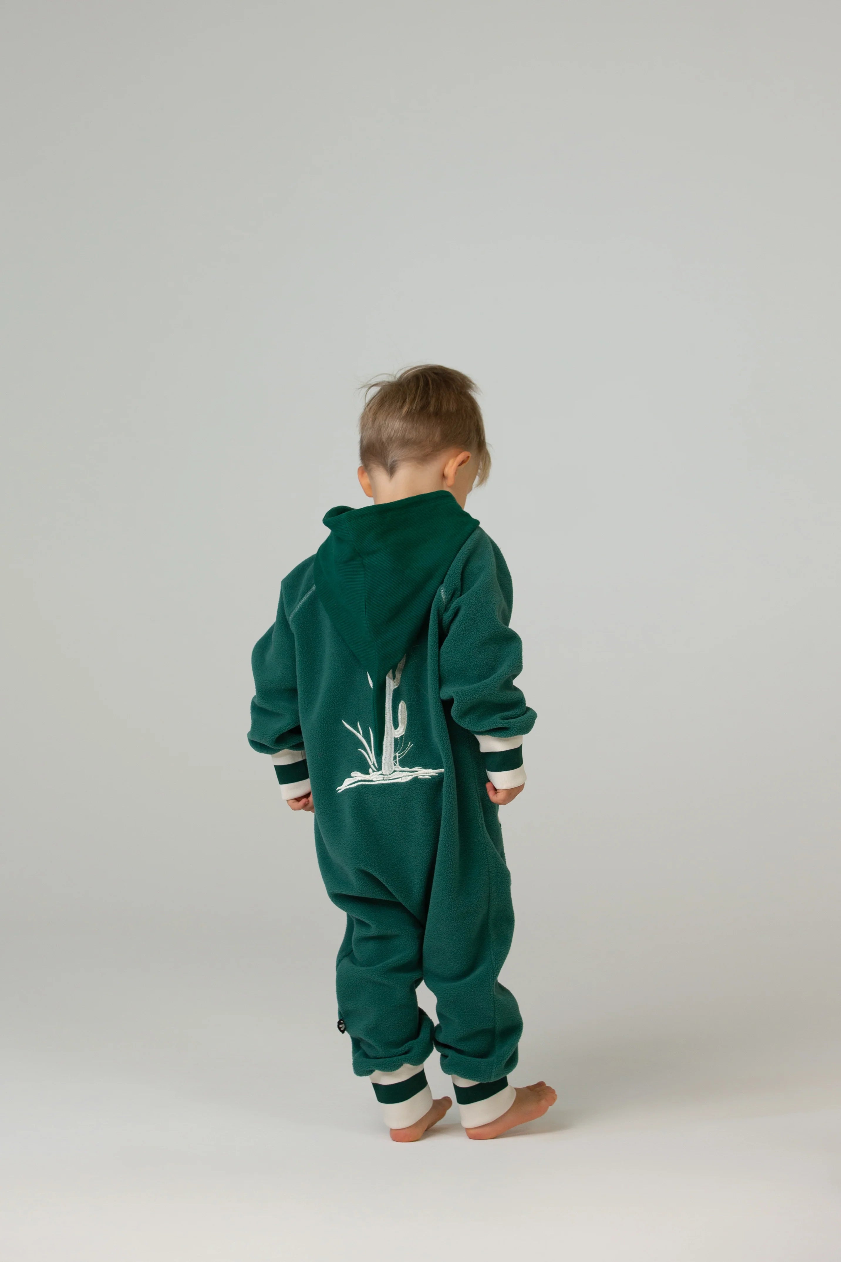 Ducksday - fleece onesie - darkgreen/ecru