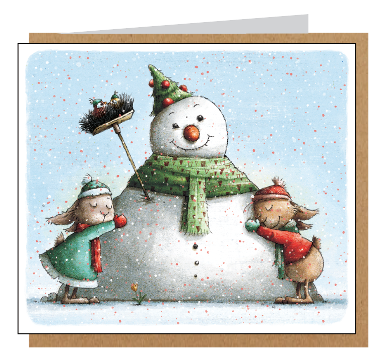 Mailbox - wenskaart - FD sneeuwman