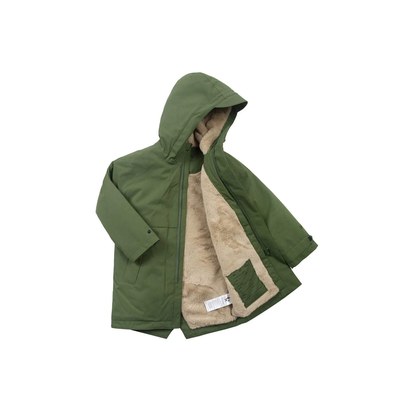 Gosoaky - winterjas desert fox - bronze green