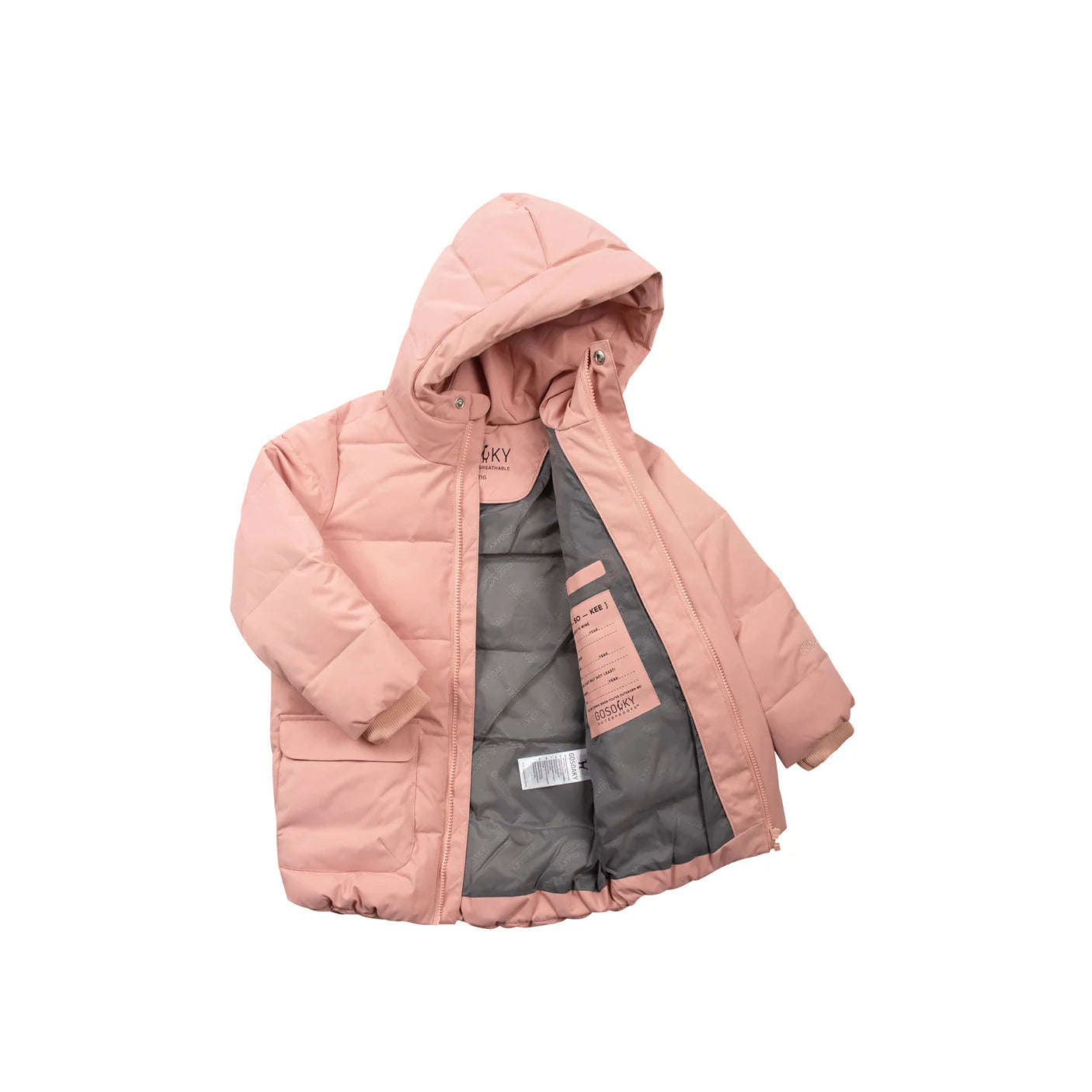 Gosoaky - winterjas tiger eye - mellow rose