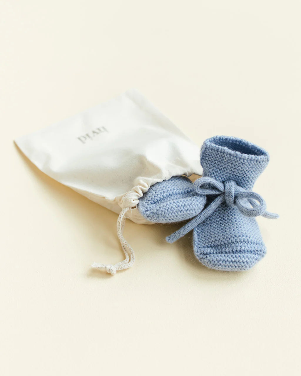 Hvid - booties - light blue