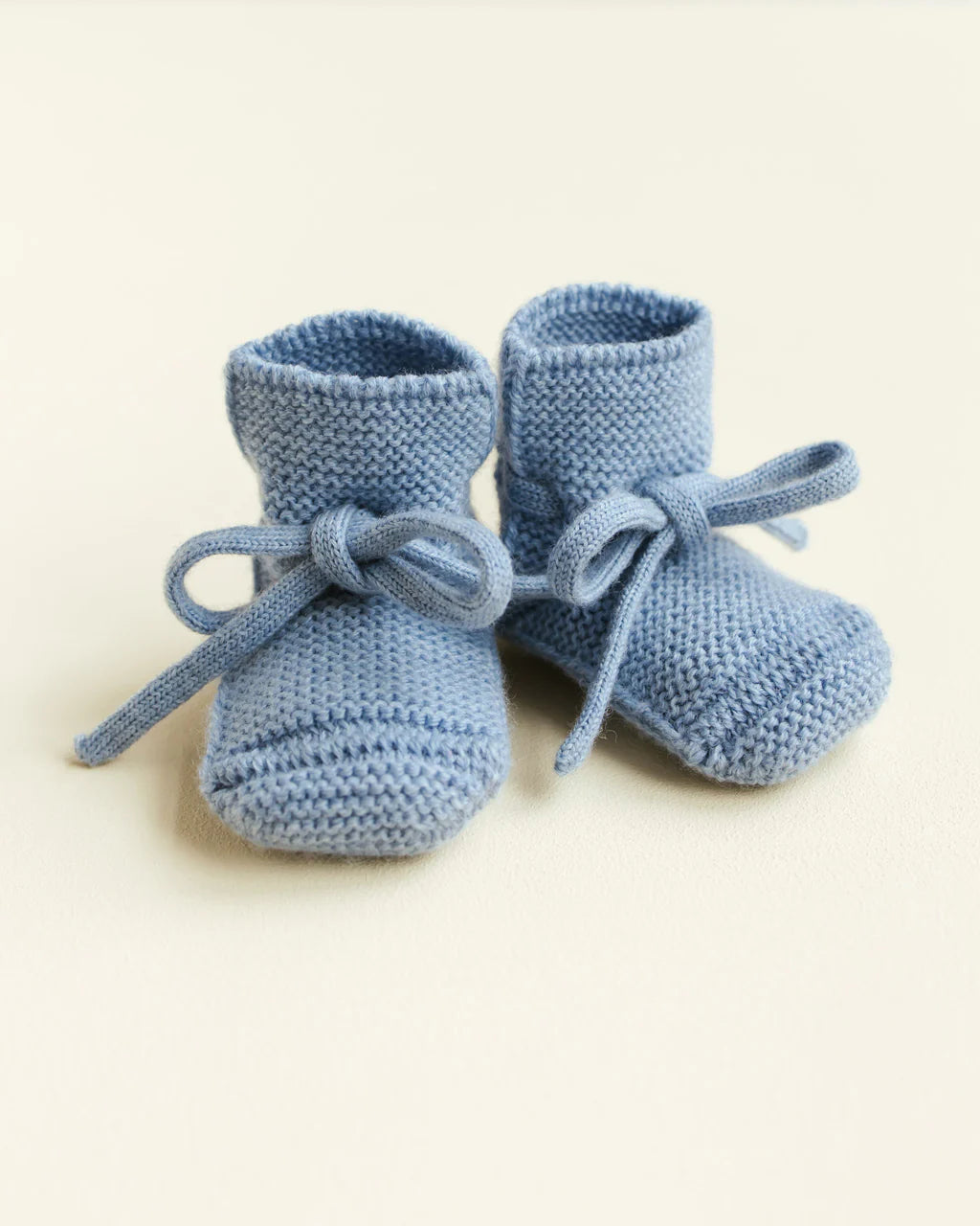 Hvid - booties - light blue