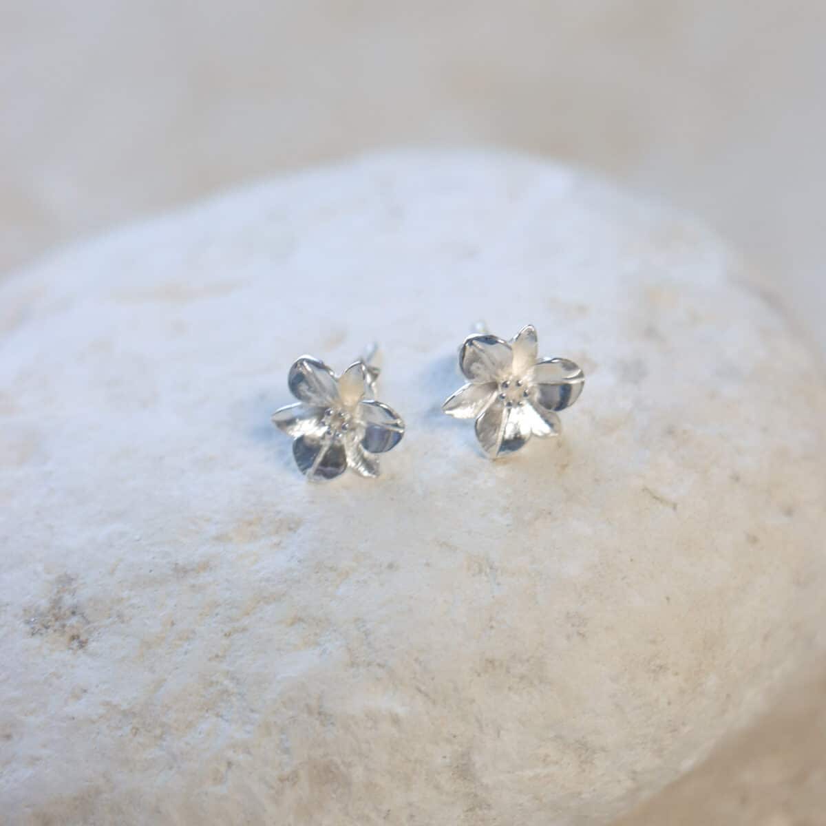 Label Kiki - big flower silver