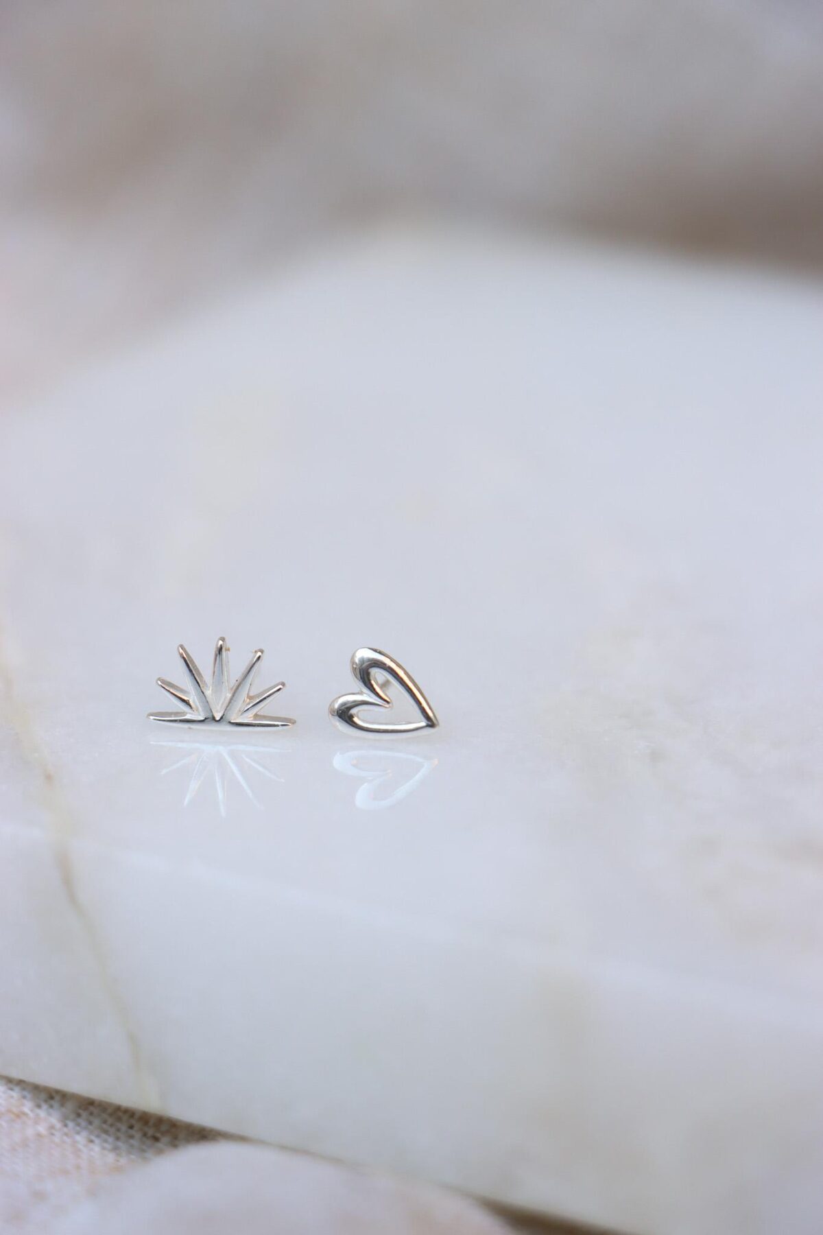 Label Kiki - drawn heart silver