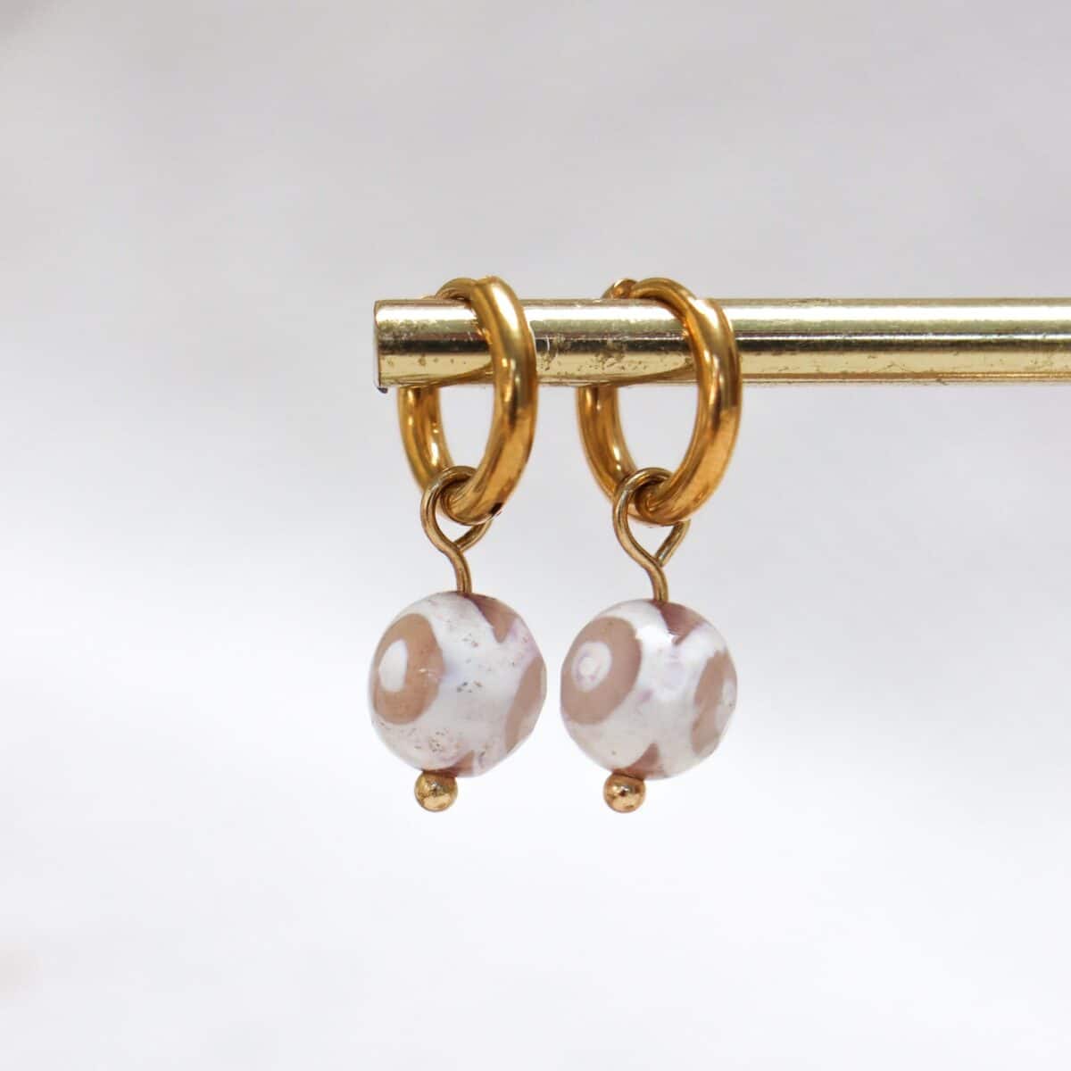 Label Kiki - pebble beach hoop gold