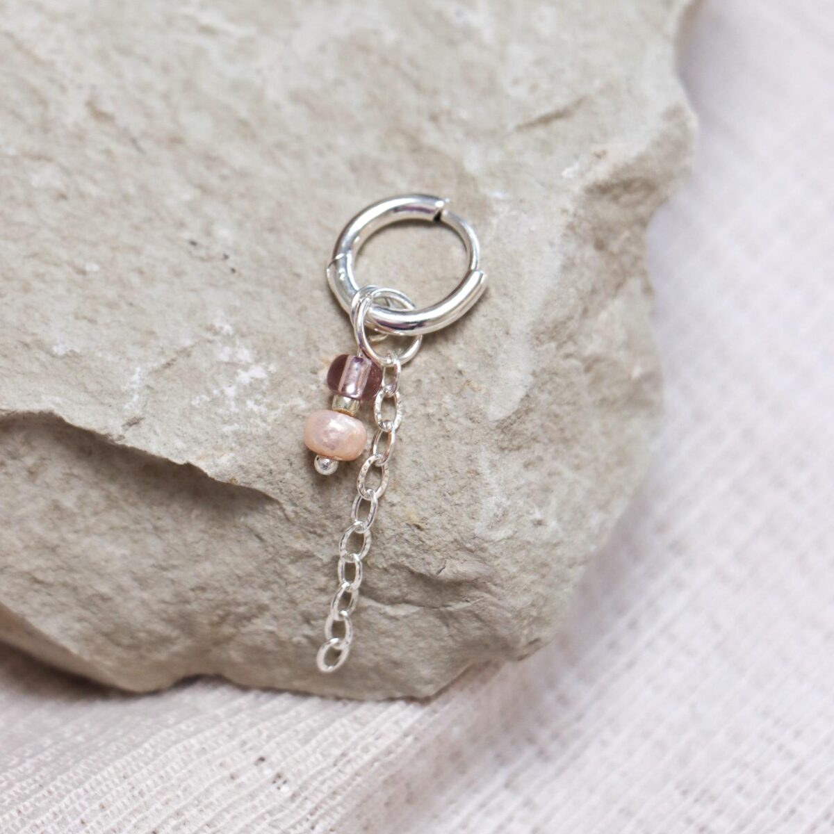 Label Kiki - coastal shine hoop silver