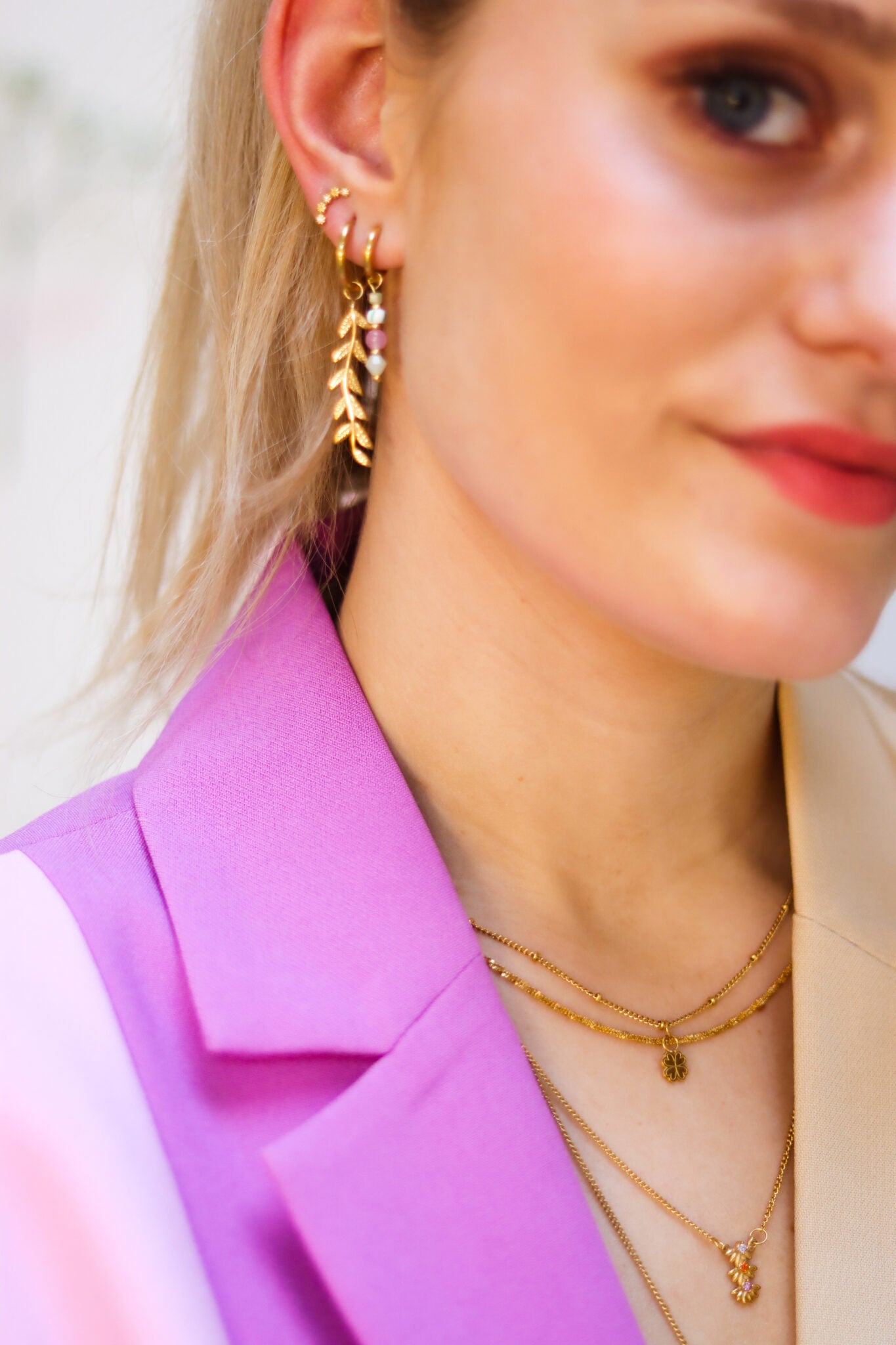 Label Kiki - baby bloom necklace gold