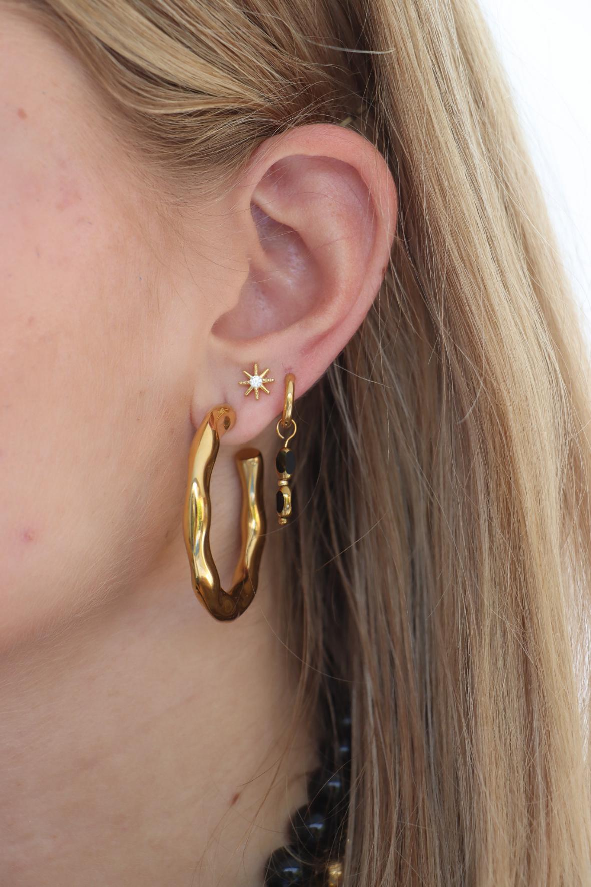 Label Kiki - sparkle gold